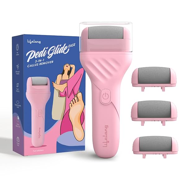 Lifelong Callus Remover for Feet Electronic with 3 Heads
