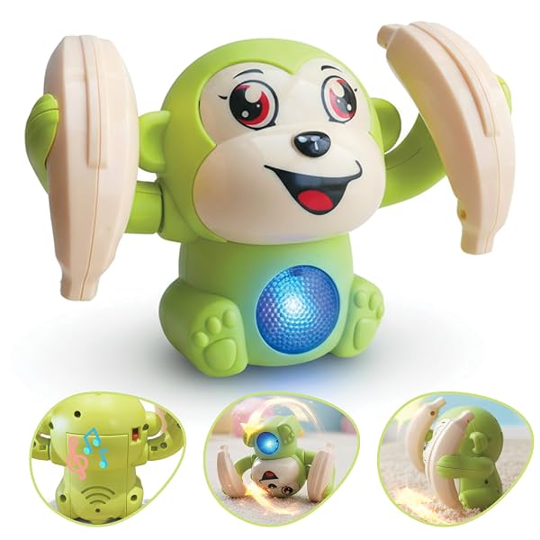 Lifelong Cuppy Dancing Monkey Toy for Babies & Kids with 360° Tumbling