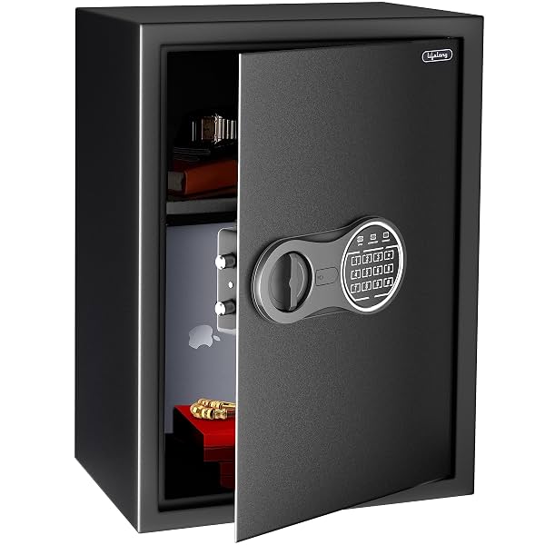 Lifelong Digital Safe Locker Box 56L Black