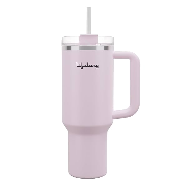 Lifelong Double-Walled Vacuum Insulated Tumbler with Unbreakable Tritan Lid 1200ml