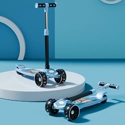 Lifelong Foldable Kids Kick Scooter with LED Wheels & Adjustable Height