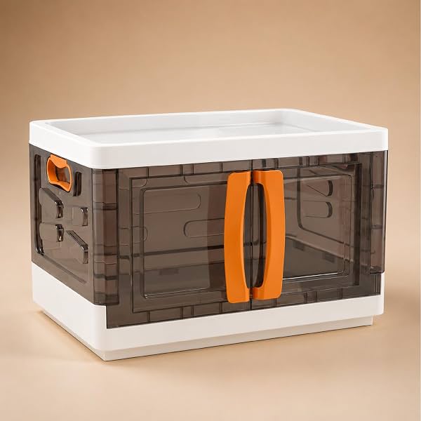 Lifelong Foldable Storage Box with Top Opening & Front Double Door Design
