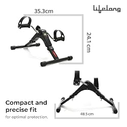 Lifelong Mini Pedal Exerciser | Under Desk Cycle for Arms & Legs