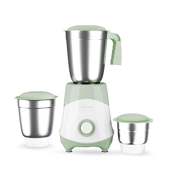 Lifelong Mixer Grinder for Kitchen | 3 Jar 600Watt Mixie with Chutney Jar, Liquidizing Jar & Wet Grinder | Blender for J