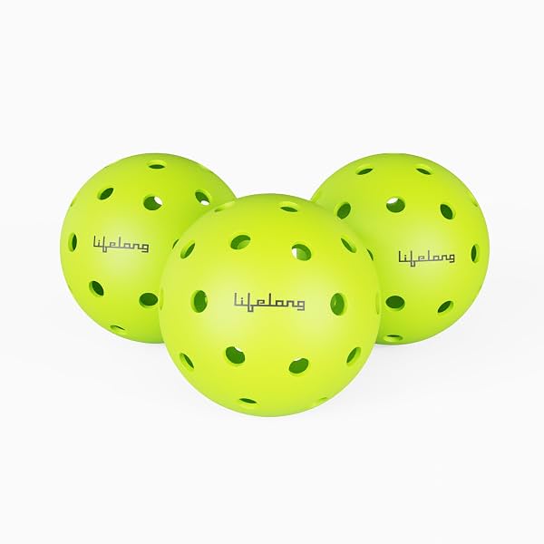 Lifelong Pickleball Balls 40 Holes Pack of 3