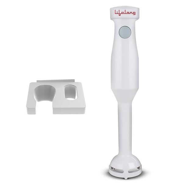 Lifelong Stainless Steel 300 Watts Hand Blender | Low Noise | Anti-Splash