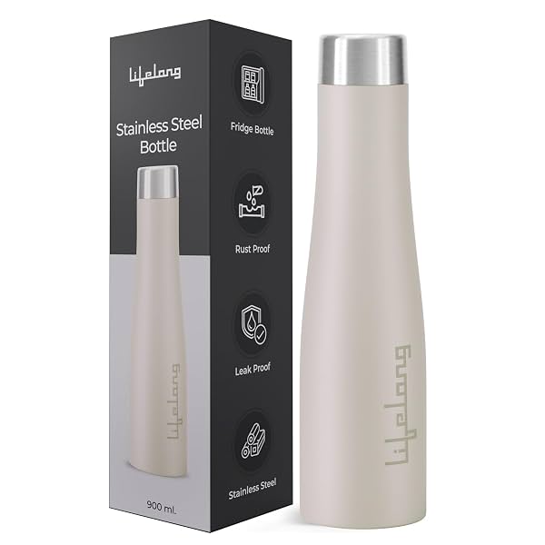 Lifelong Stainless Steel Water Bottle 900ml