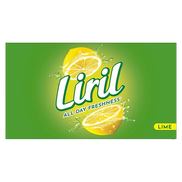 Liril Lime Bathing Bar | Feel the Citrus Burst of Freshness | Pack of 6 (6 x 125g)