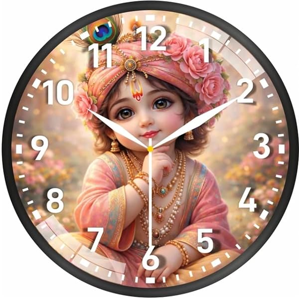 Little Krishna Wall Clock