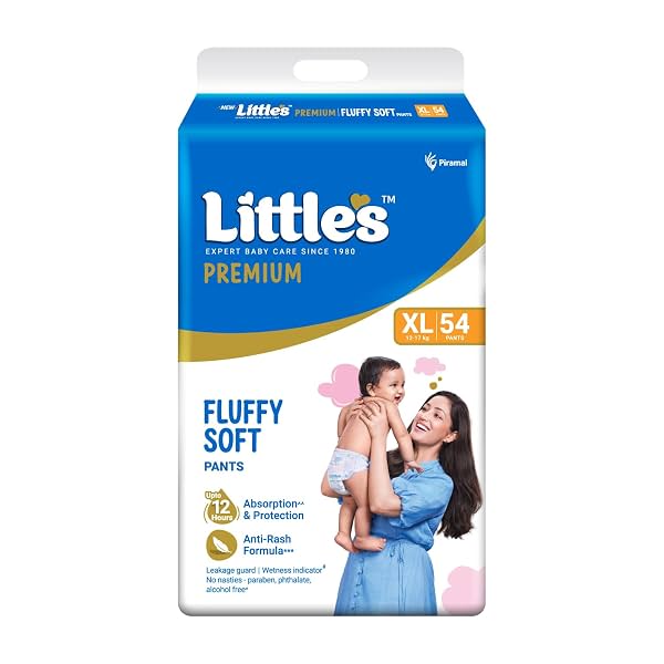 Little's Premium Baby Diapers XL Size, 54 Count