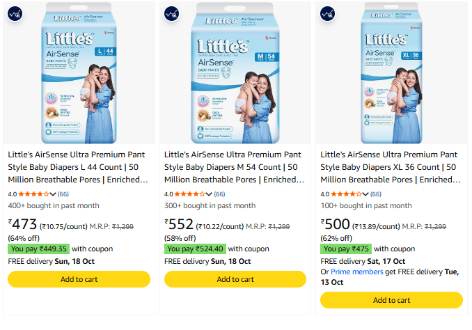 Little'sflashsale at minimum 57% Discount