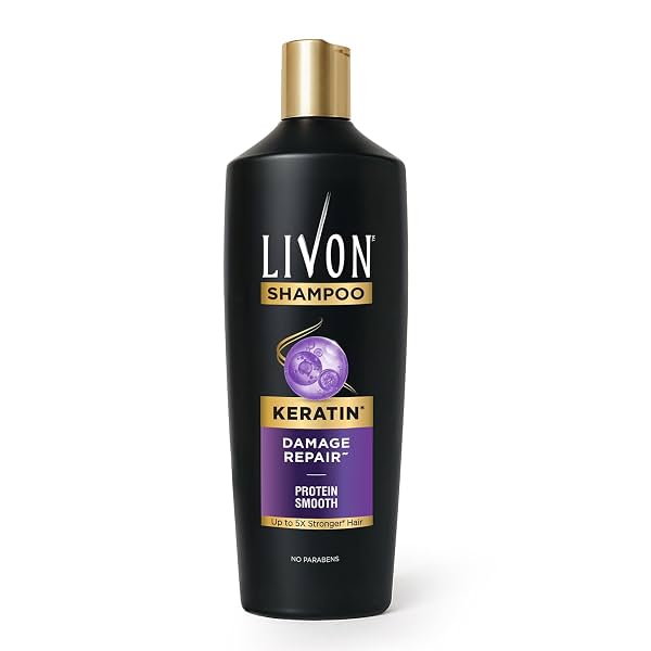 Livon Keratin Shampoo for Women & Men | Repairs Damaged Hair