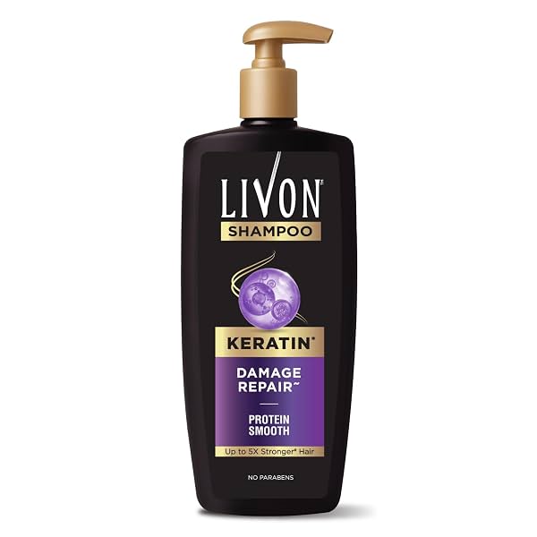 Livon Keratin Shampoo for Women & Men | Repairs Damaged Hair