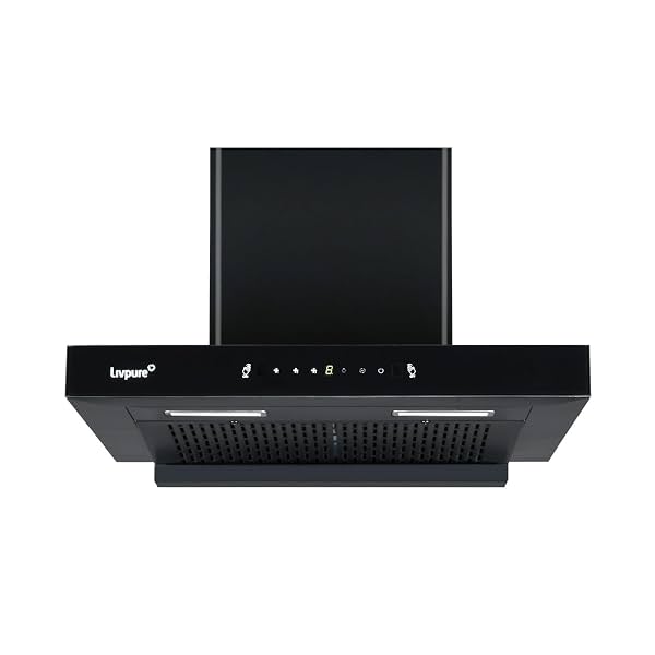 Livpure Fenix Plus 60 cm | T-Shape Chimney | 1500 m³/hr Suction | Filterless
