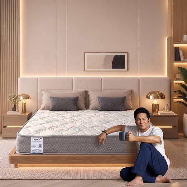 Livpure Smart Ortho CURVX Memory Foam Orthopedic Mattress | Double 78x48x8