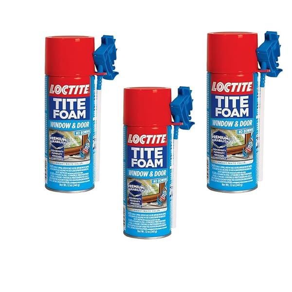 Loctite Tite Foam Windows & Door PU sealant(White), Expanding Foam for windows and door gaps filling,