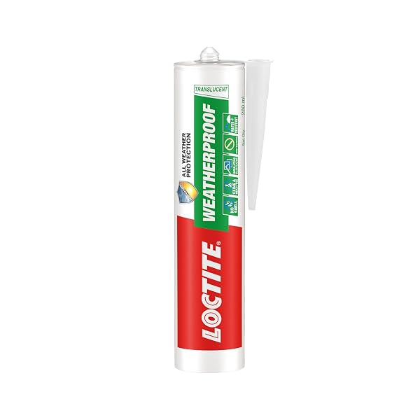 Loctite Weatherproof Neutral Silicone Sealant Clear 280ml