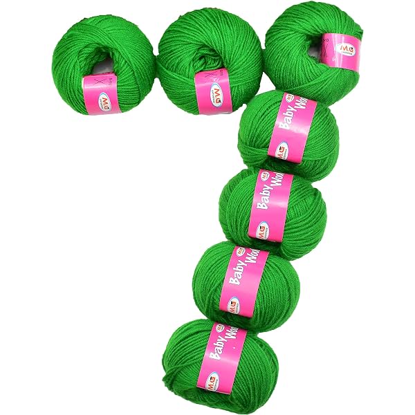 M.G ENTERPRISE 100% Acrylic Wool Parrot 14 Pc Baby Wool 4 ply Wool Ball Hand