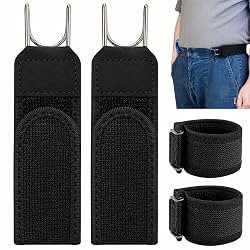 MARSJONE Buckle Free Belt Hook Set of 2, Invisible Elastic Waistband Extender