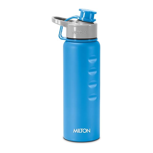 MILTON Gripper 750 Stainless Steel Water Bottle, 750 ml, Blue | Leak Proof
