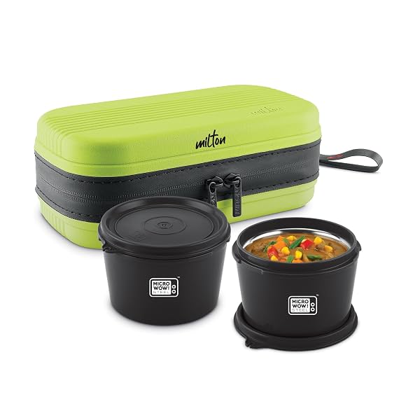 MILTON Town Case Microwavable Lunch Box (2 x 450 ml)