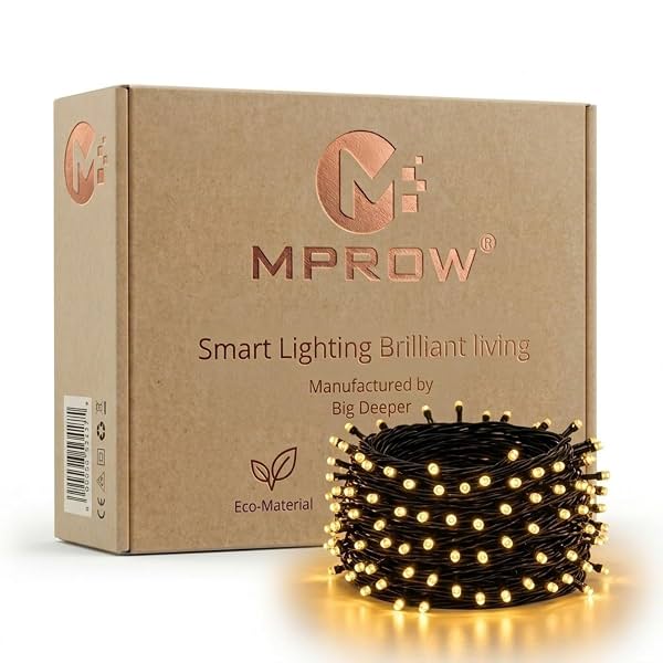 MPROW 35 Feet Decorative LED Pixel String Light | Plug Sourced | for Home