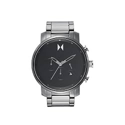 MVMT Ceramic Chrono Analog Black Dial Men Watch-28000253-D, Black Band