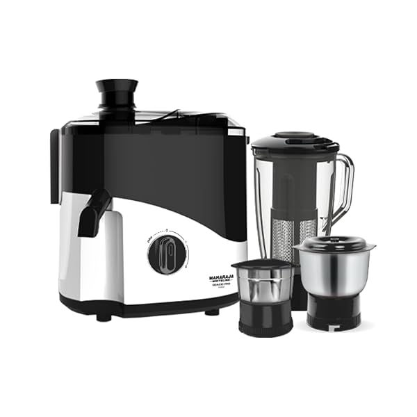 Maharaja Whiteline Odacio Pro Juicer Mixer Grinder With 3 Versatile Jars || 500