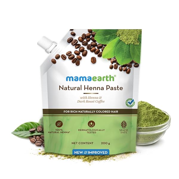 Mamaearth Natural Henna Paste With Henna & Dark Roasted Coffee