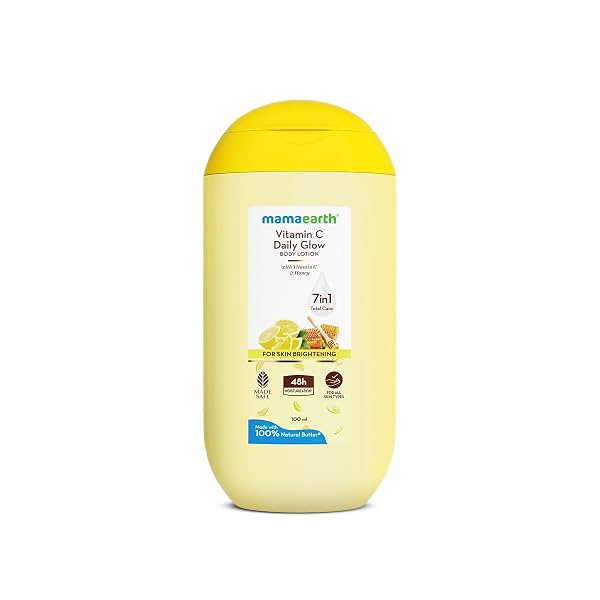 Mamaearth Vitamin C Daily Glow Body Lotion For Skin Brightening with Vitamin C