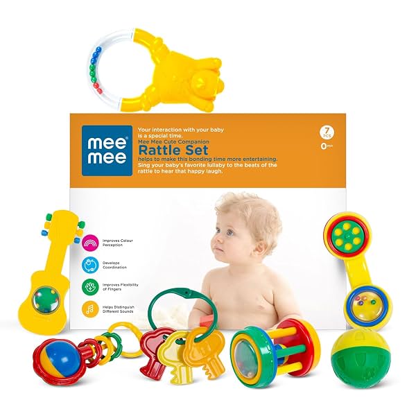 Mee Mee BPA-Free Baby Rattle Gift Set