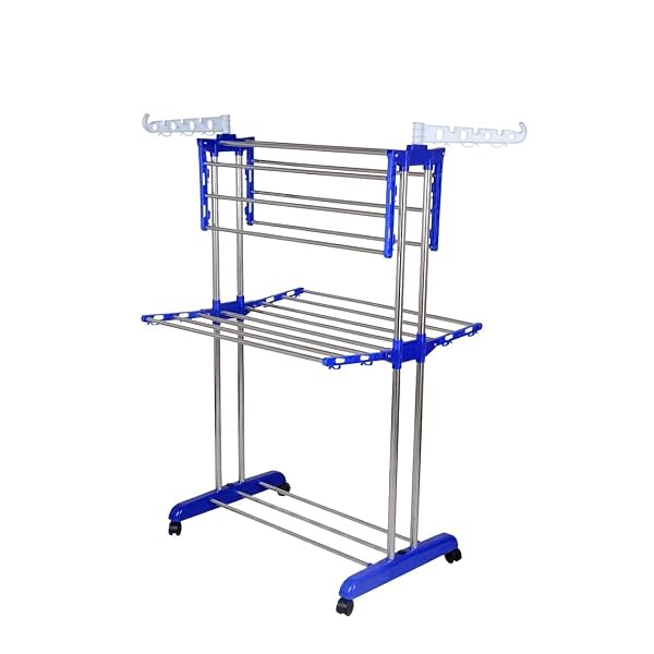 Mega Clothes Stand With Foldable Wings Stylish Garment Stand