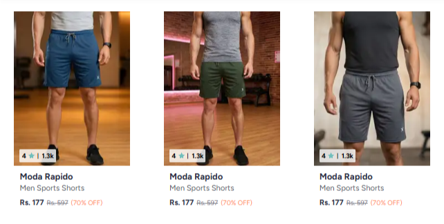 Men Bottomwear at minimum 70% Discount