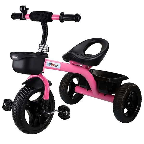 Mommers Minius Kids Tricycle Dual Basket Pink