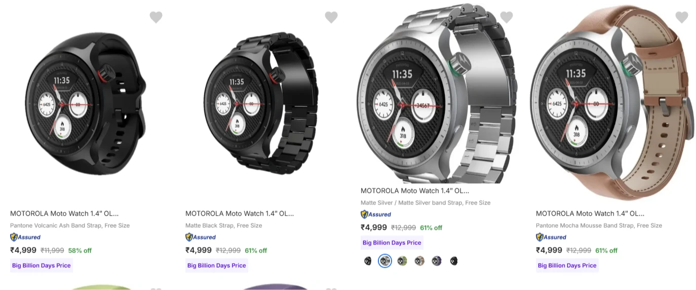Motorola Smart Watches upto 61% Discount