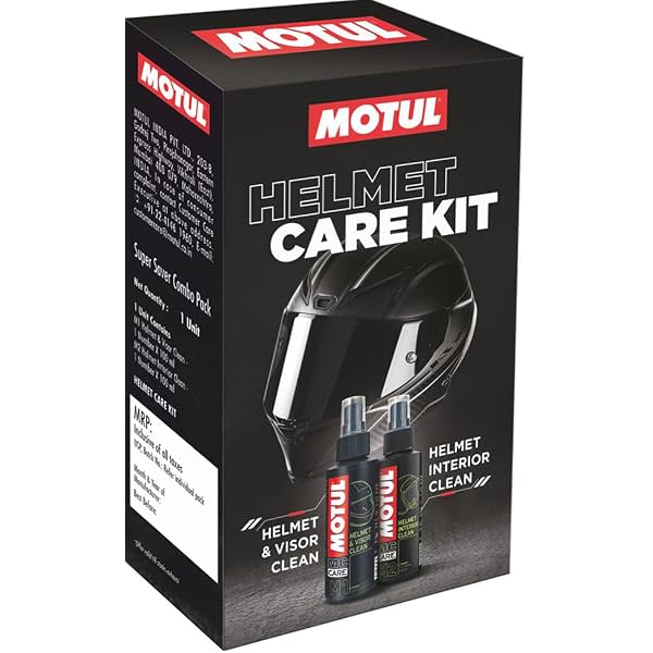 Motul Helmet Care Kit – Helmet Visor & Interior Cleaner Spray Anti-Bacterial | Anti-Odour | Quick Dry Formula, Suitable