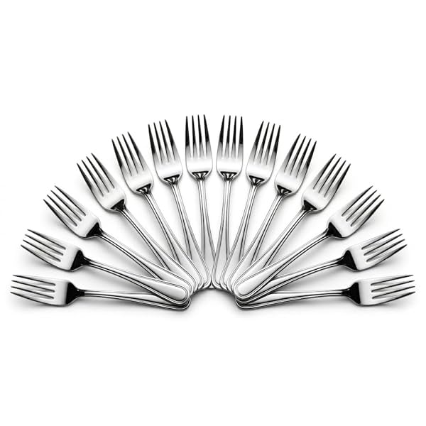 Mumma's LIFE Stainless Steel Dinner Forks Set for Home & Kitchen