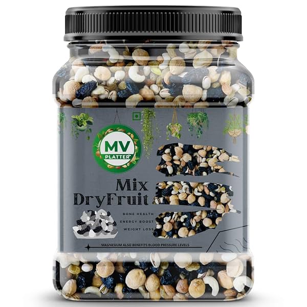 Mv Platter Mix Dry Fruits 1Kg | Premium Assorted Nuts & Dried Fruits