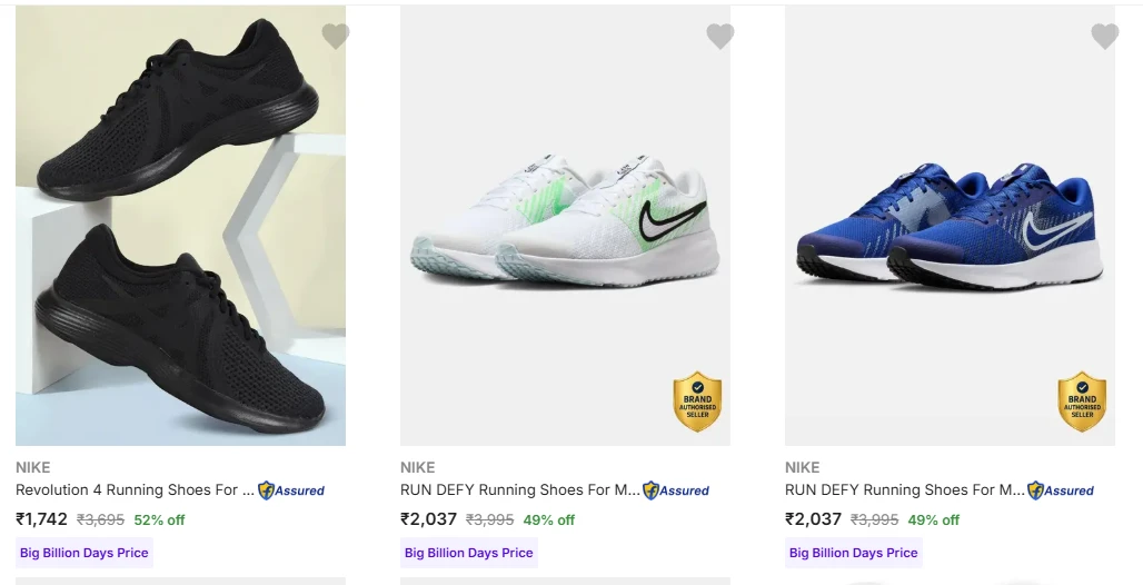 NIKE Men’s Sports Shoes starting at ₹1742