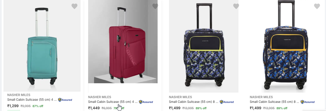 Nasher Miles Suitcases Starting At ₹1299
