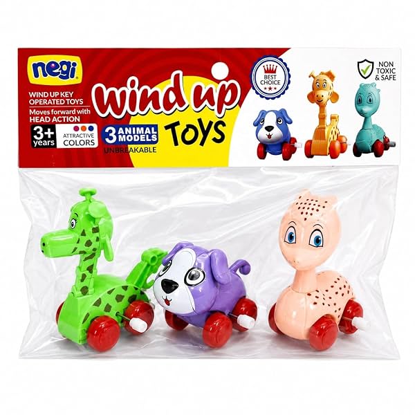 Negi 3-in-1 Wind-Up Cute Puppy Toy