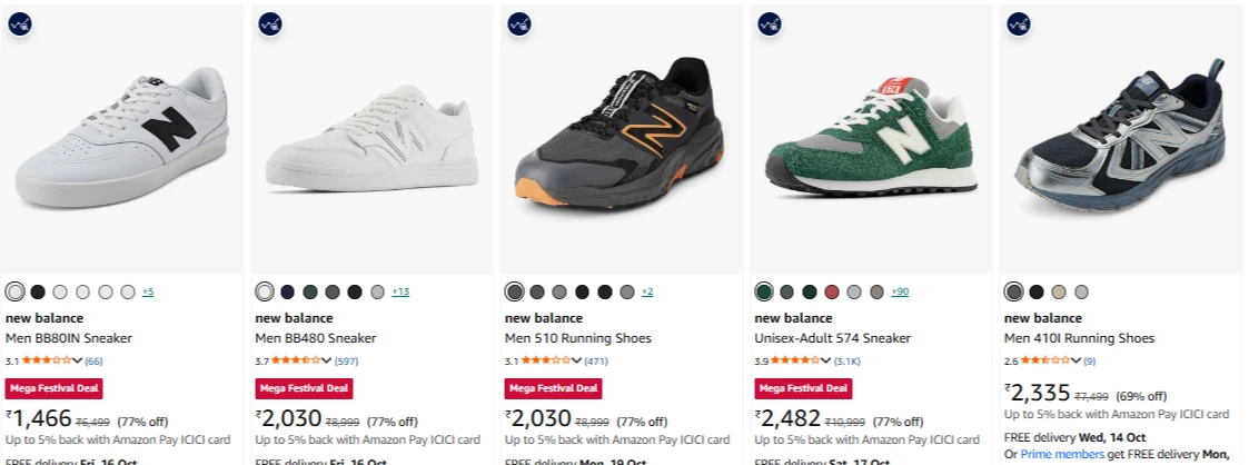New Balance Men Sneaker at minimum 76% Discount