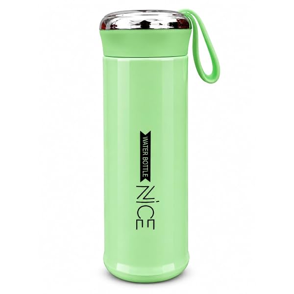 Nice Water Bottle, 400ml, Leak Resistant with Wrist Strap
