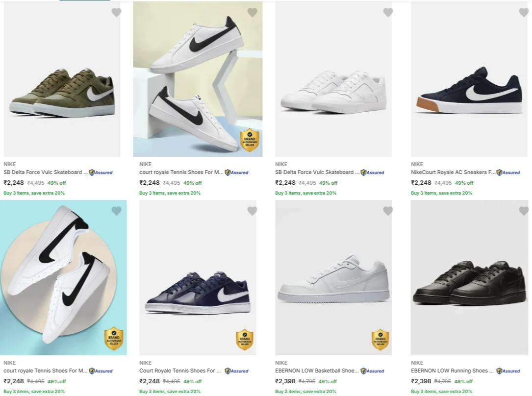 Nike Men's Shoes up to 50% Discount