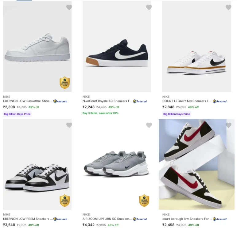 Nike Men's Shoes up to 50% Discount