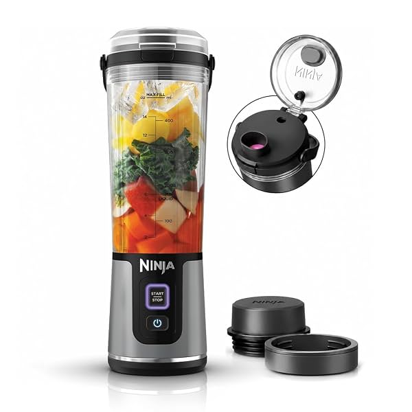 Ninja Blast Portable Cordless Blender (BC151INBK) – 530ml | USB-C Rechargeable