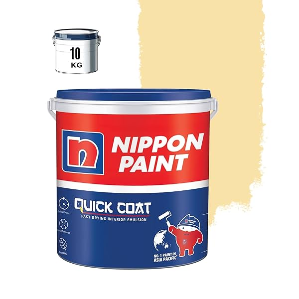 Nippon Paint Quick Coat Interior Emulsion Paint - 10 KG