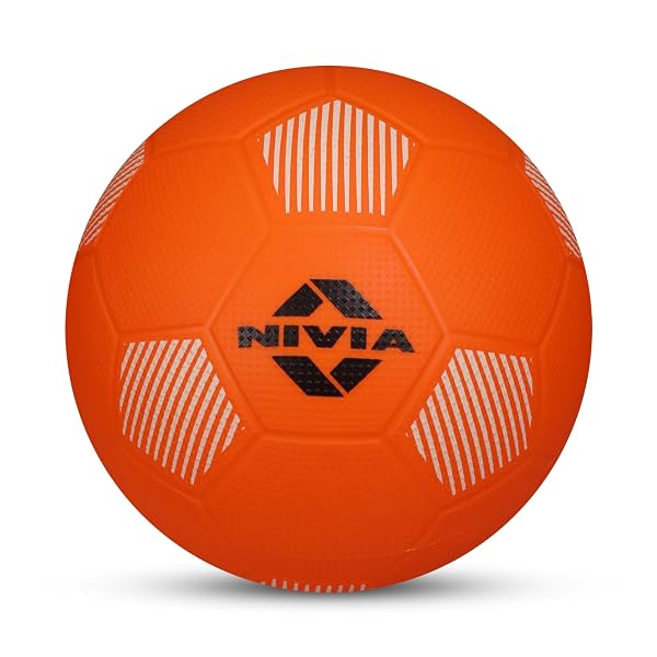 Nivia Home Play Football for Kids, Soft & Lightweight Toy Ball, Safe for Indoor Play, Size - 3 (Orange), Pack of 1