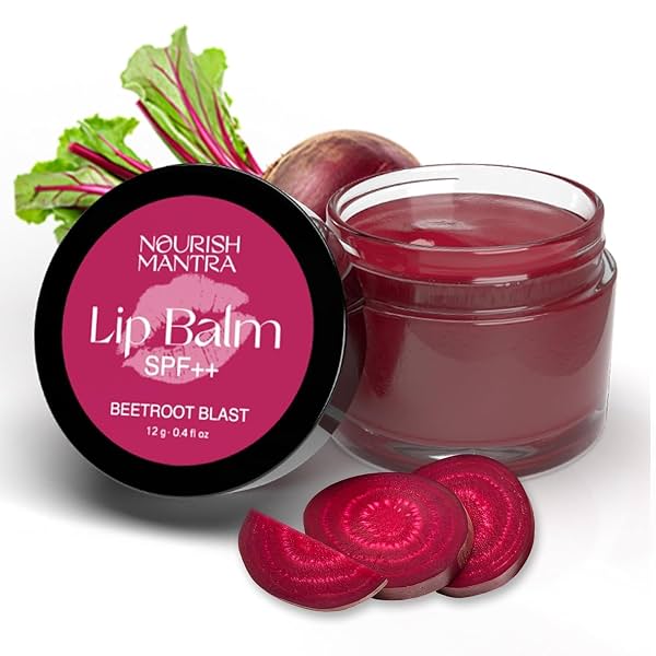 Nourish Mantra Beetroot Blast Lip Balm with SPF | for Soft & Hydrated Lips