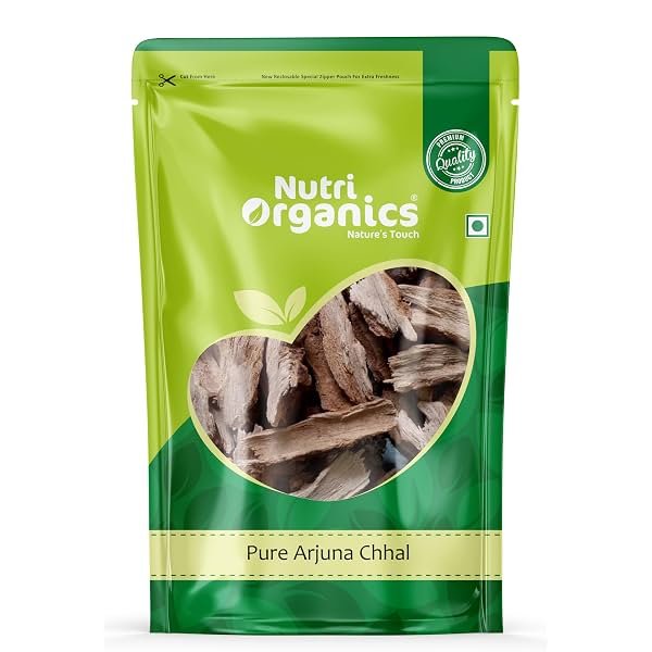 NutriOrganics Arjun Ki Chaal Dried Bark (400g)